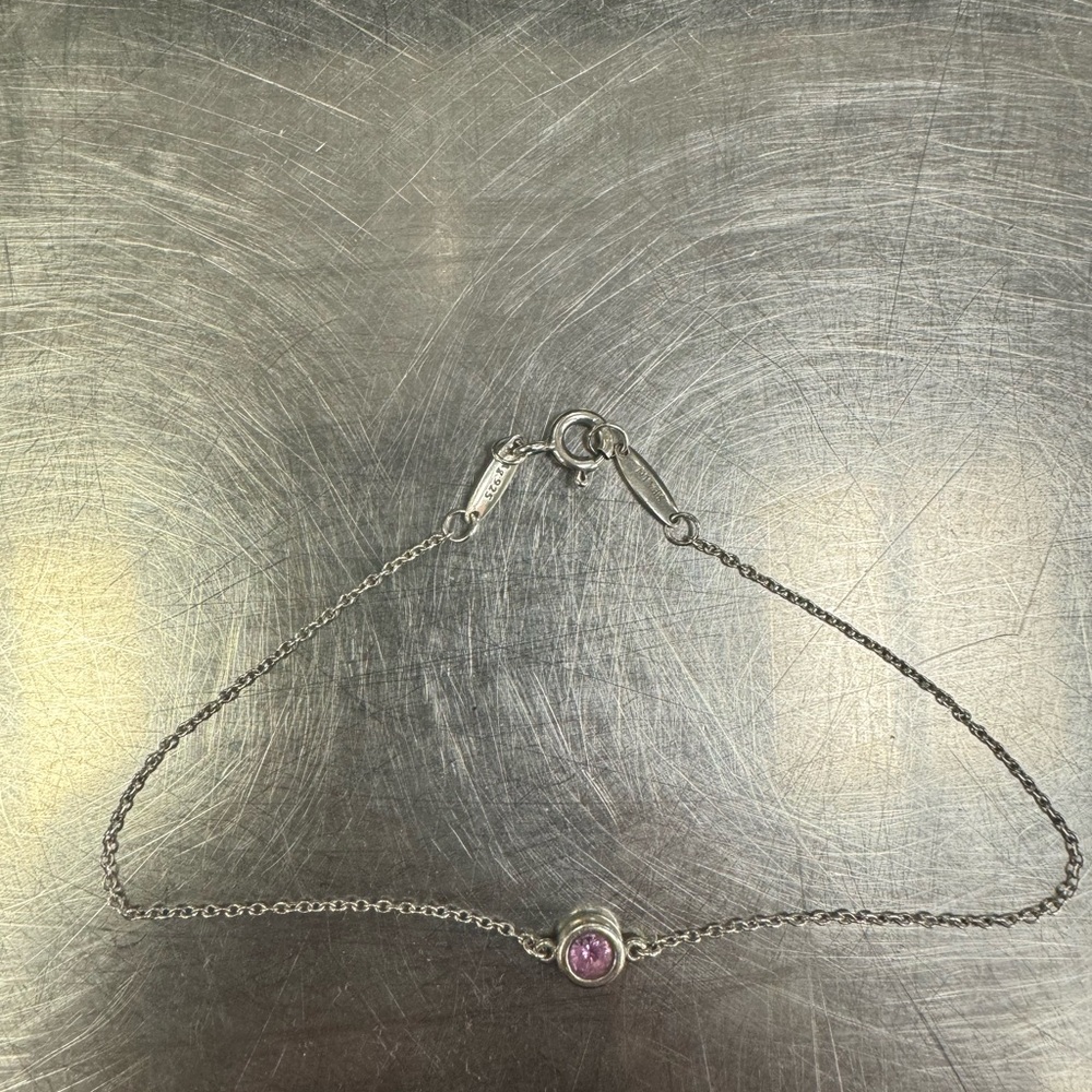 Tiffany & Co bracelet Pink Sapphire Elsa P
8 inch chain